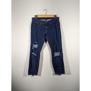 BDG Distressed Mid Rise Cigarette Grazer Jeans Women's Size 30